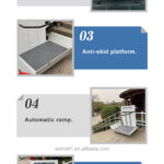 inclined barrier free lift platform