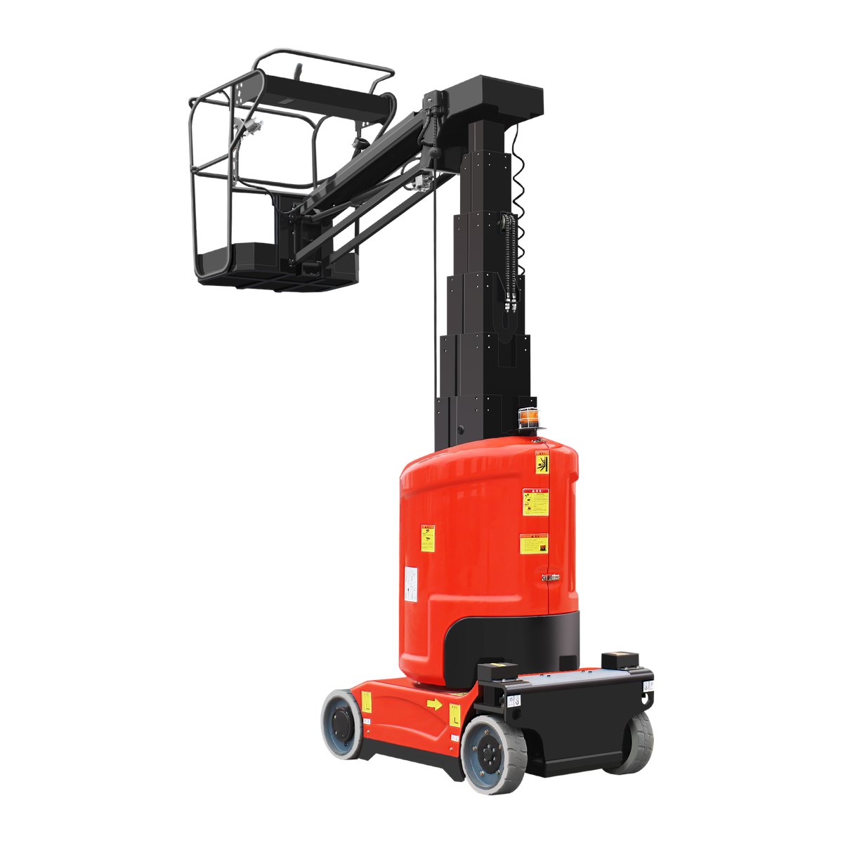 AMWP92 mast lift platform and guardrail