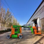 Articulated Boom Lift Articulated boom lift platform and control panel